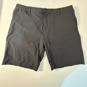 American Giant Mens Shorts 34W 9L Black Made in USA Nylon chino